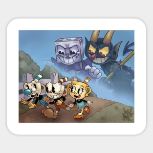 The Cuphead Show 1st Anniversary Sticker